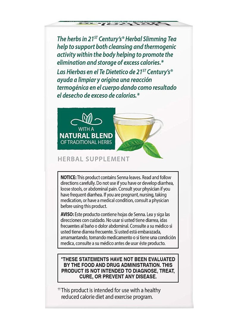 21st Century Slimming Green Tea 72 Bags 48grams Pack of 3 - Image 2